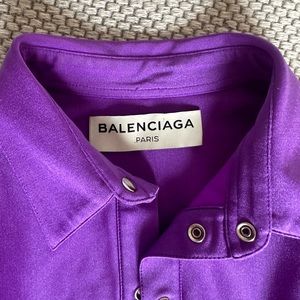 Purple Balenciaga Button Down